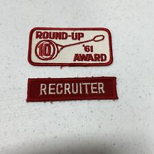 2 VTG 1960s CIRCLE TEN COUNCIL Boy Scout Round-up Award Recruiter PATCHES Camp picture