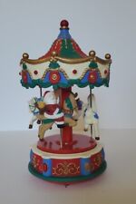 Vintage Avon Carousel Christmas Santa Merry Go Round with Lights & Music Carolin picture