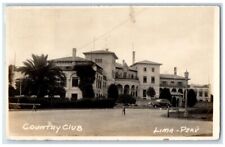 1948 Country Club View San Isidro Lima Peru RPPC Photo Posted Postcard picture