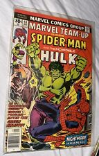 VTG MARVEL TEAM-UP #53 Key Spider-Man and The Incredible Hulk 1977 MARVEL COMICS picture