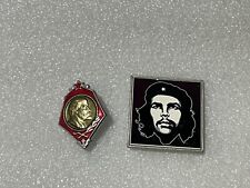 SMALL USSR Soviet Russia Communist Propaganda Lenin  CHE Pin Badge picture
