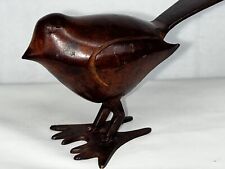 Little Bird Decorative Figurine Metal Brown Patina Paperweight picture