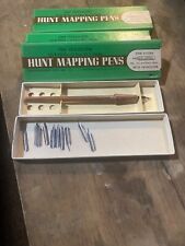 Vintage Hunt Mapping/Artist Pens, dip pen, 9 #103 nibs in box with holder picture
