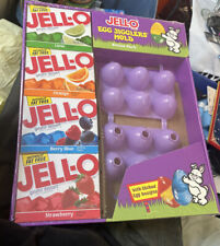 Vintage 1990s JELLO Mold Holiday Santa Mood (4) Boxed Of Jello Fruit Flavors picture