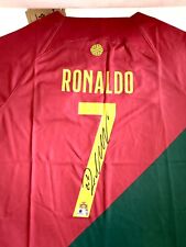 Cristiano Ronaldo Signed Portugal 2023 Nike FIFA World Cup Jersey W/ COA. NICE picture