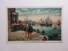 Postcard Jamestown Exposition Expo 1907 Colonists Leaving England Unposted Vtg picture