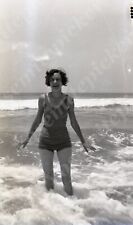 pc01 Original Negative 1931 Long Beach California Young Lady 851a picture