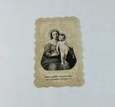 Lace Bible Die Cut Victorian Calling Card Embossed Tract Jesus Mary Pray Craft picture