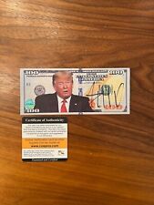 Authentic Donald Trump Autographed  $100 Dollar TRUMP Bill W/ COA picture