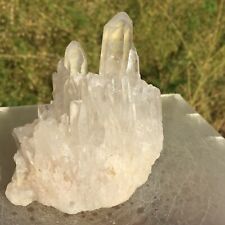 329g Natural Clear White Quartz Crystal Cluster Mineral Specimen Healing picture
