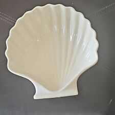 Scallop Scalloped Clam Shell Baking Dish Trinket Soap Dish Bathroom Beach Japan  picture