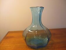 Vintage Blue Tiara Vase. 8 in Height. 6 in. Diameter. picture