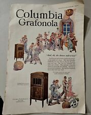 Oct 1920 COLUMBIA RECORDS Grafonola PRINT AD Magazine DELINEATOR ~ LARGE 11x16  picture