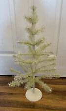 24” Real Feather Tree Easter Christmas Green Vtg Style Bethany Lowe?? picture