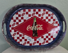 Coca-Cola Tin Metal Serving Tray w/ handles EUC 2003  16