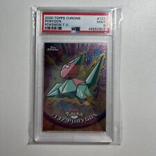 2000 Topps Chrome Porygon Pokemon T.V. #137 Card PSA 9 MINT picture
