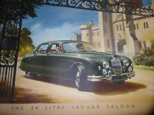 Vintage Adams & Shardlow Leicester Automobile Poster - Jaguar 24 Litre Saloon picture