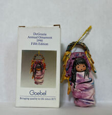 Goebel DeGrazia Annual Christmas Ornament 1990 Fifth Edition Pink Papoose picture