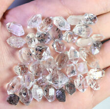 39pcs Natural Herkimer Diamond Black Phantom Crystal Quartz Mineral Specimen picture