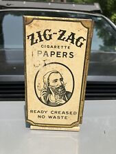 Zig Zag Cigarette Paper Wall Dispenser 1930s Vintage Advertising 16 Packs Papers picture