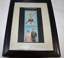 Framed Display of Their Majesties' Coronation 1937 Matchbook Cover picture