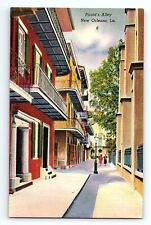Pirate's Alley French Quarter New Orleans Louisiana Vintage Postcard picture