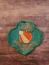 Girl Scouts Vintage - G.S. Council Of Orange County - Patch  picture