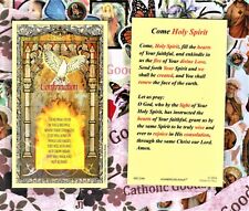 Confirmation Prayer + Come Holy Spirit - Laminated Holy Card 800-1088 picture