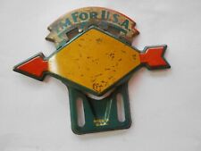 Vintage Sunoco I'm For U.S.A. license plate topper picture