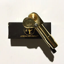 ORIGINAL AMERICANPIPES(tm) DELUXE  SOLID  BRASS WITH STORAGE AND A POKER picture