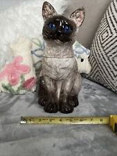 Siamese Cat Cookie Jar Vintage Made In China picture