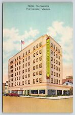 Portsmouth Virginia Hotel~Ground Floor Stores~High & Dinwiddie~ART DECO Linen picture