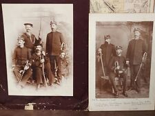 RARE 1898 San Diego Navy Battalion Set of 2 Photos - Named Spanish American War picture