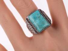 sz11 Vintage Navajo Sterling and turquoise ring picture