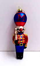 Macy's Holiday Soldier Blown Glass Christmas Ornament 2001 picture