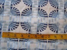 Clarence House Jimbaran Blue Embroidery Global Linen Fabric 89