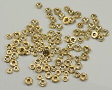 100 BRASS CLOCK NUTS ASSORTED clockmakers parts spares repairs 3-7mm movement picture