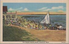 Postcard Fort Phoenix Bathing Beach Fairhaven MA  picture