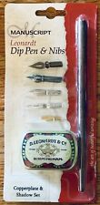 NEW Calligraphy Manuscript Dip Pen & 5 Nibs Leonardt Copperplate and Shadow Set picture