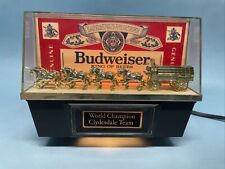 Vintage Budweiser Beer World Champion Clydesdale Team Light w/ Stand - WORKS picture