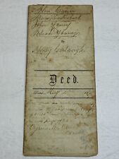 Indenture Land Deed 5 1869 Rockland County New York NY Signed Vintage Old Stamps picture