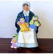 Royal Doulton  Porcelain The Rag Doll Seller HN 2944 Woman with Dolls -1983 picture