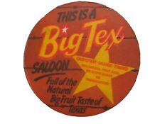 vintage BIG TEX SALOON 1970s cardboard beer coaster  picture