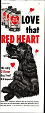 1952 Red Heart Dog Food PRINT AD Irish Setter Canned Food e3 picture
