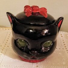 Antique Black Cat Cookie Jar picture