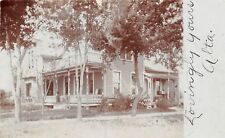 Minnesota Lake MN~Alta's House~Victorian Front & Back Porch~1909 RPPC picture