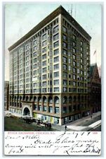 1908 Exterior View Stock Exchange Building Carriage Chicago Illinois IL Postcard picture