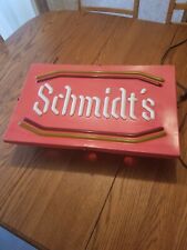 Vintage Schmidt’s Beer Sign Light Up Back bar. 1950's-60's era picture