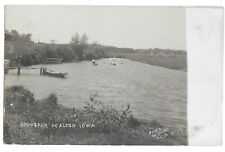 Alton, IA Iowa 1910 RPPC Postcard, Lake Scene with Boats by Douma picture