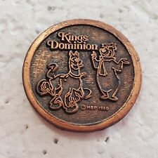 VTG Kings Dominion 1980 Hanna Barbara Scooby Doo Yogi the Bear Metal Token Coin picture